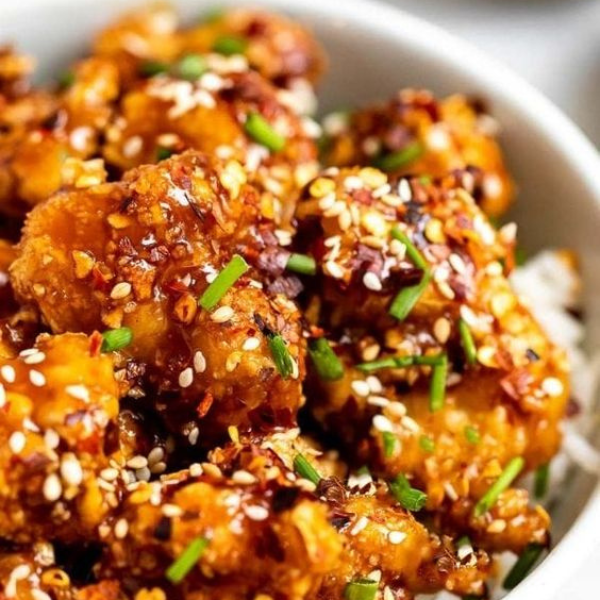 crispy sesame cauliflower