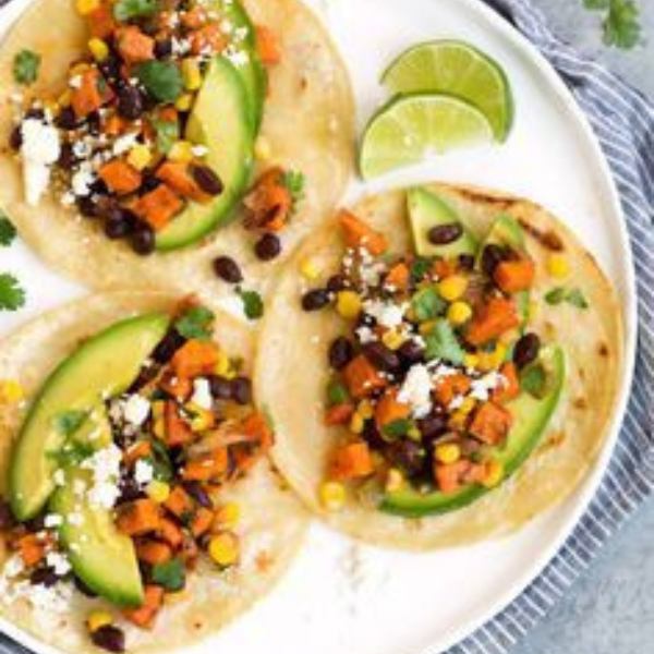 sweet potato & black beans taco