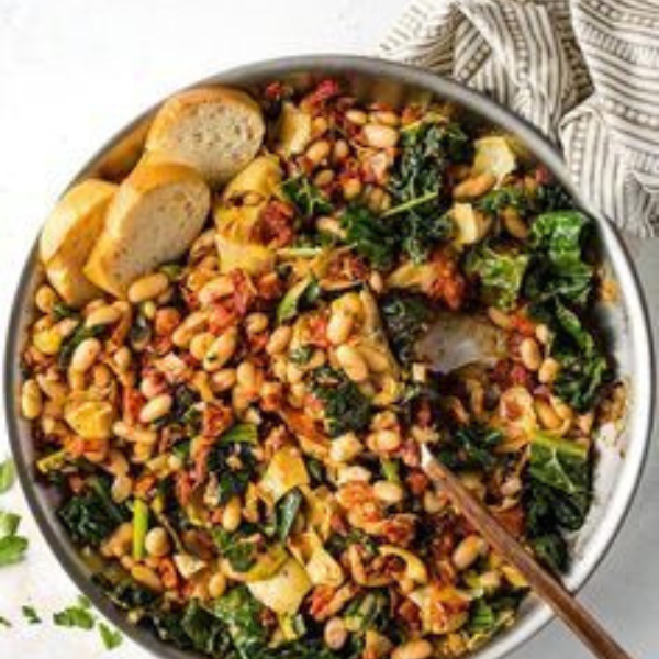 tuscan white bean skillet