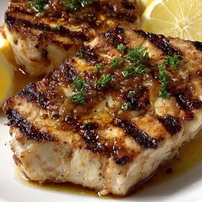 Grilled Lemon Pepper Mahi