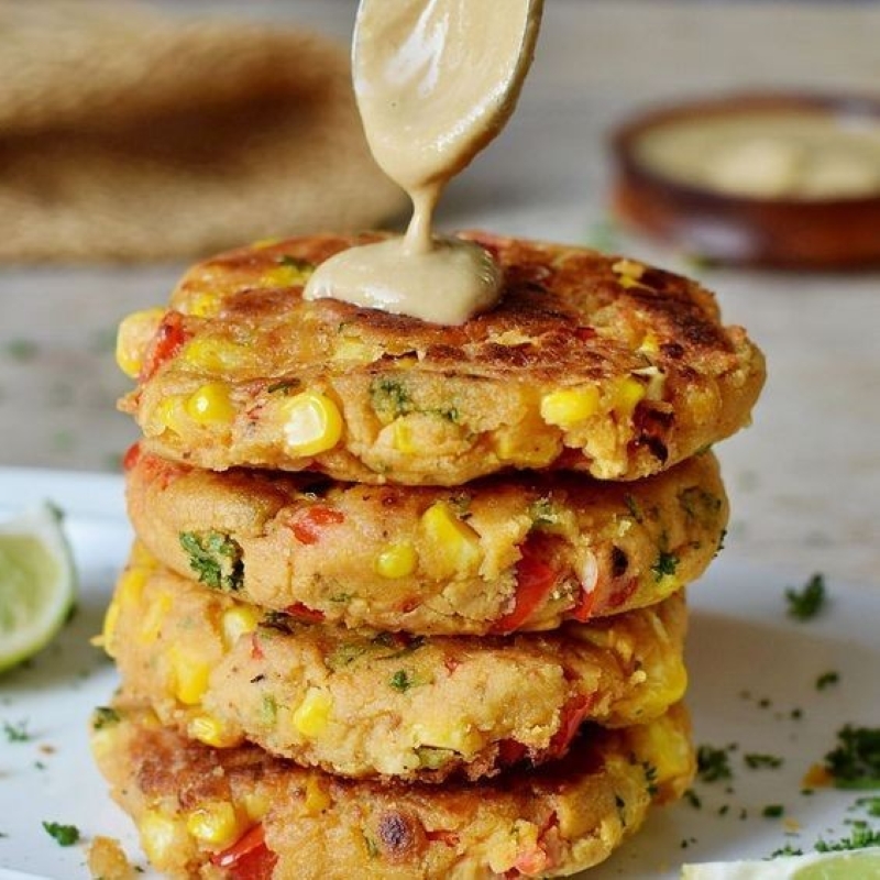 Veggie Fritters with Chipotle Aioli