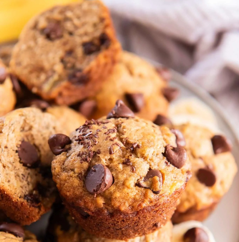 Banana & Chocolate Chip Muffins