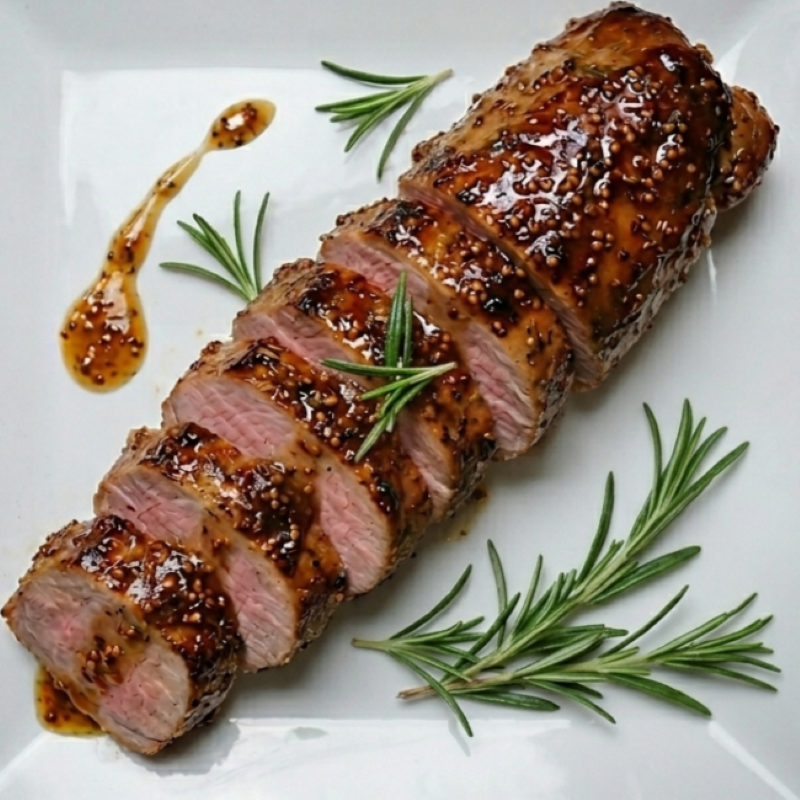 Mustard Glazed Pork Tenderloin1