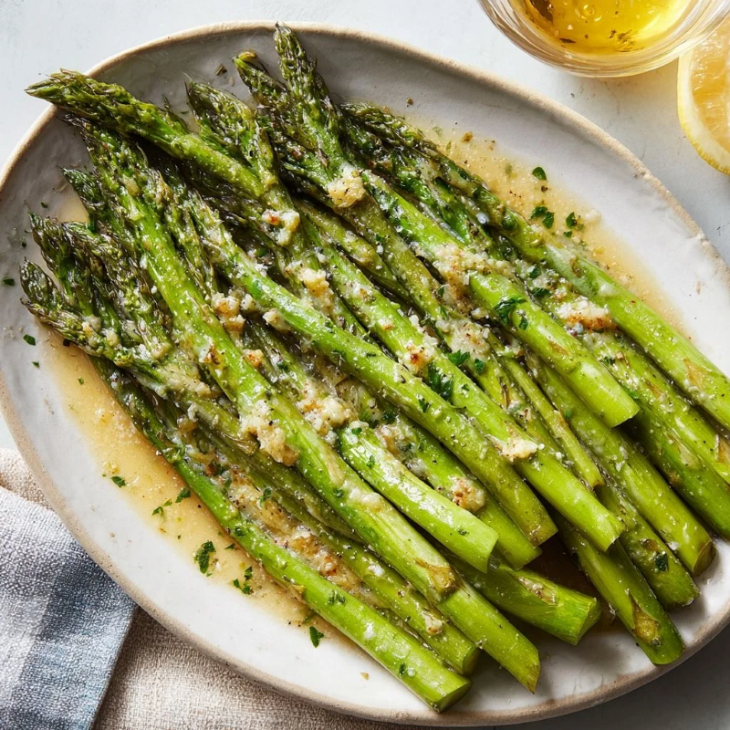 Roasted Lemony Asparagus