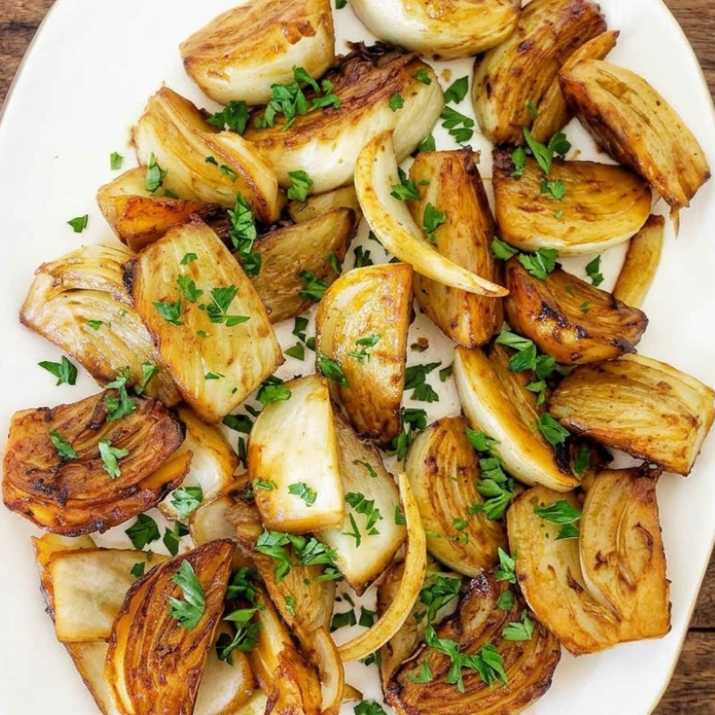 Roasted Maple Glazed Fennel