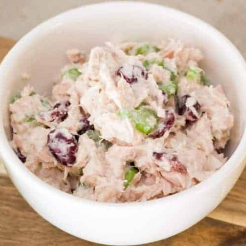 Tuna Salad with Celery Cranberries