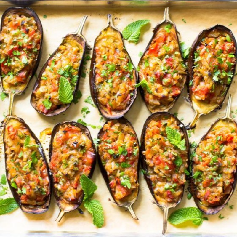 Turkish Stuffed Eggplant