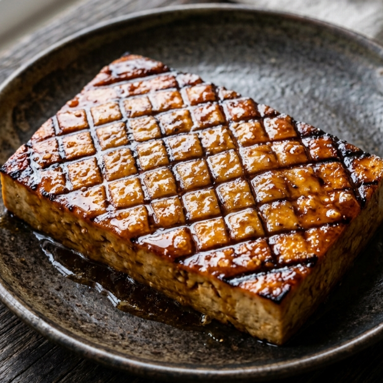 Miso Glazed Tofu Steak