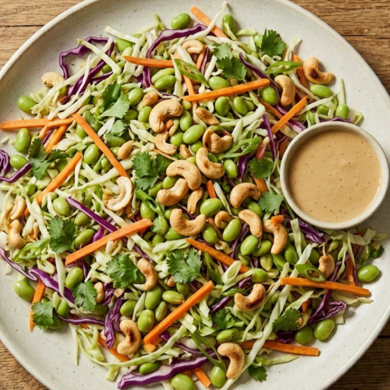 Cashew Crunch Salad with Sesame Dressing